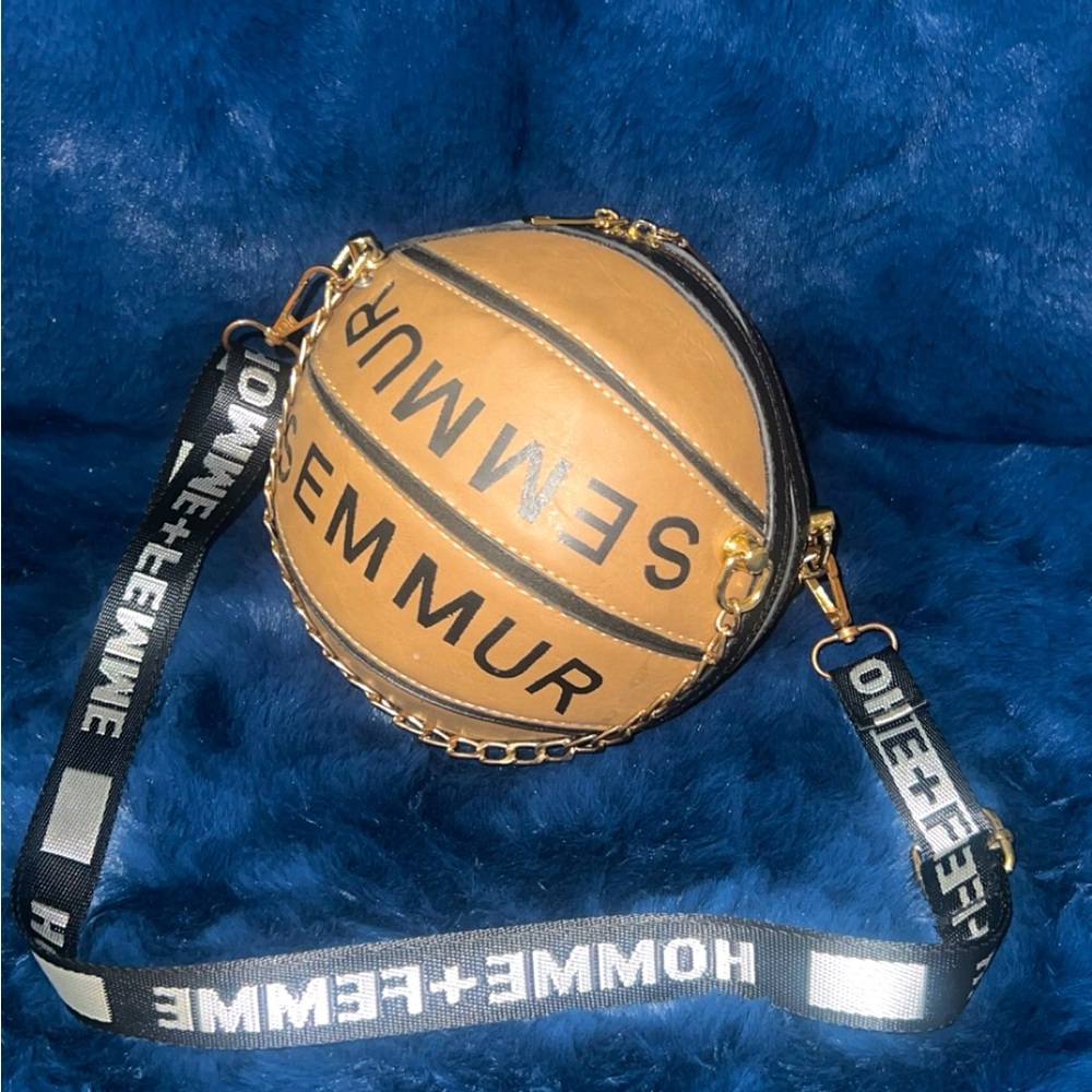 Basketball shaped purse